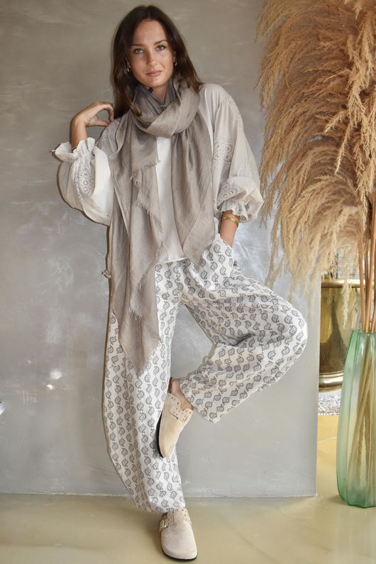 Atik Batwing Top Calico - p